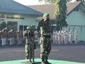 Prajurit Korem 084/BJ Laksanakan Upacara Bendera