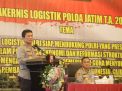 Kapolda Jatim Rakernis, Beri Penekanan dan Pengarahan Personil Logistik Sebagai Operator Aplikasi Simak Sakti BMN