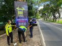Satlantas Polres Ponorogo Pasang Banner, Sosialisasi Budaya Tertib Lalin