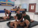 Siswa Jas Pusdikbanmin Latihan Praktek Support Massage