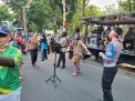 Binmas Semeru Polda Jatim Hibur Masyarakat di Taman Bungkul Surabaya
