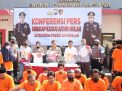 Polres Bangkalan Berkomitmen Ciptakan Kamtibmas, Ungkap 29 Kasus Selama Sebulan