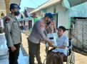 Wujud Peduli Disabilitas, Satpolairud Polres Probolinggo Bansos Door to Door