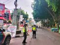 Satlantas Polres Gresik Lakukan Sosialisasi Perubahan Arus Lalin di Alun-alun
