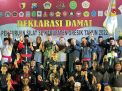 Deklarasi Damai Perguruan Silat di Kodim 0817 Dihadiri Kapolres Gresik