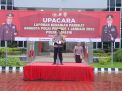 Kapolres Gresik Pimpin Upacara Kenaikan Pangkat 62 Personil