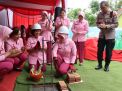 Ketua Pengurus YKB Jatim Letakan Batu Pertama Pembangunan TK Kemala Bhayangkari 66