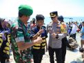 Ops Ketupat Semeru 2023, TNI-POLRI Patroli di Tempat Wisata Pantai Delegan