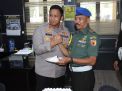 Kapolres Bondowoso Dapat Ucapan HUT Bhayangkara ke-77 dari Subden POM dan Batalyon 514/R