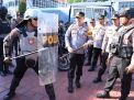 Jelang Pemilu 2024, Polres Gresik Cek Peralatan Dalmas