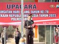 Kapolres Gresik Hadiri Upacara HUT RI ke-78 di Halaman Kantor Bupati