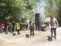 Polres Bondowoso Beri Bantuan Sumur Bor dan Pompa Air