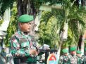 Kasrem 084/BJ Pimpin Apel Gelar Pasukan Antisipasi Perkembangan Situasi Pemilu