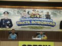 Polres Gresik Gelar Penandatanganan Pakta Integritas Penerimaan Anggota Polri