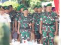 Komandan Kogartap lll/Surabaya Berangkatkan Satgas Pamtas Yon Zipur 5/ABW RI-Malaysia