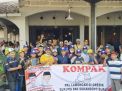 Ratusan PKL Asal Lamongan Di Gresik Sambut Bacabup Lamongan Suhandoyo