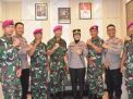Sinergitas TNI-POLRI, Danyonmarhanlan V Silaturahmi ke Polres Tanjung Perak Surabaya