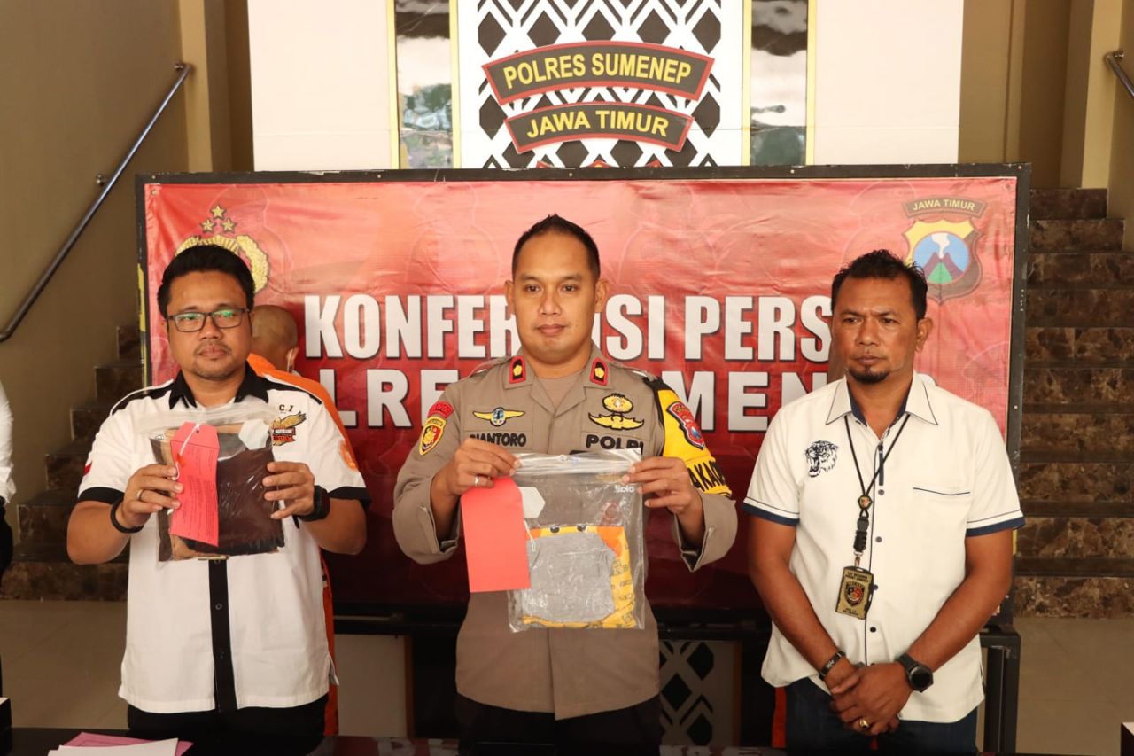 Polisi tangkap tersangka beserta barang buktinya