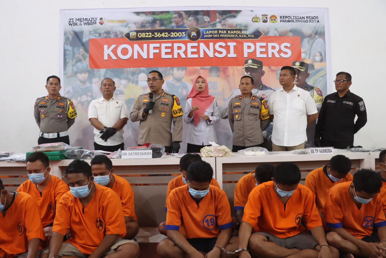 Polres Probolinggo Kota ungkap 21 kasus kriminal di 3 bulan terakhir