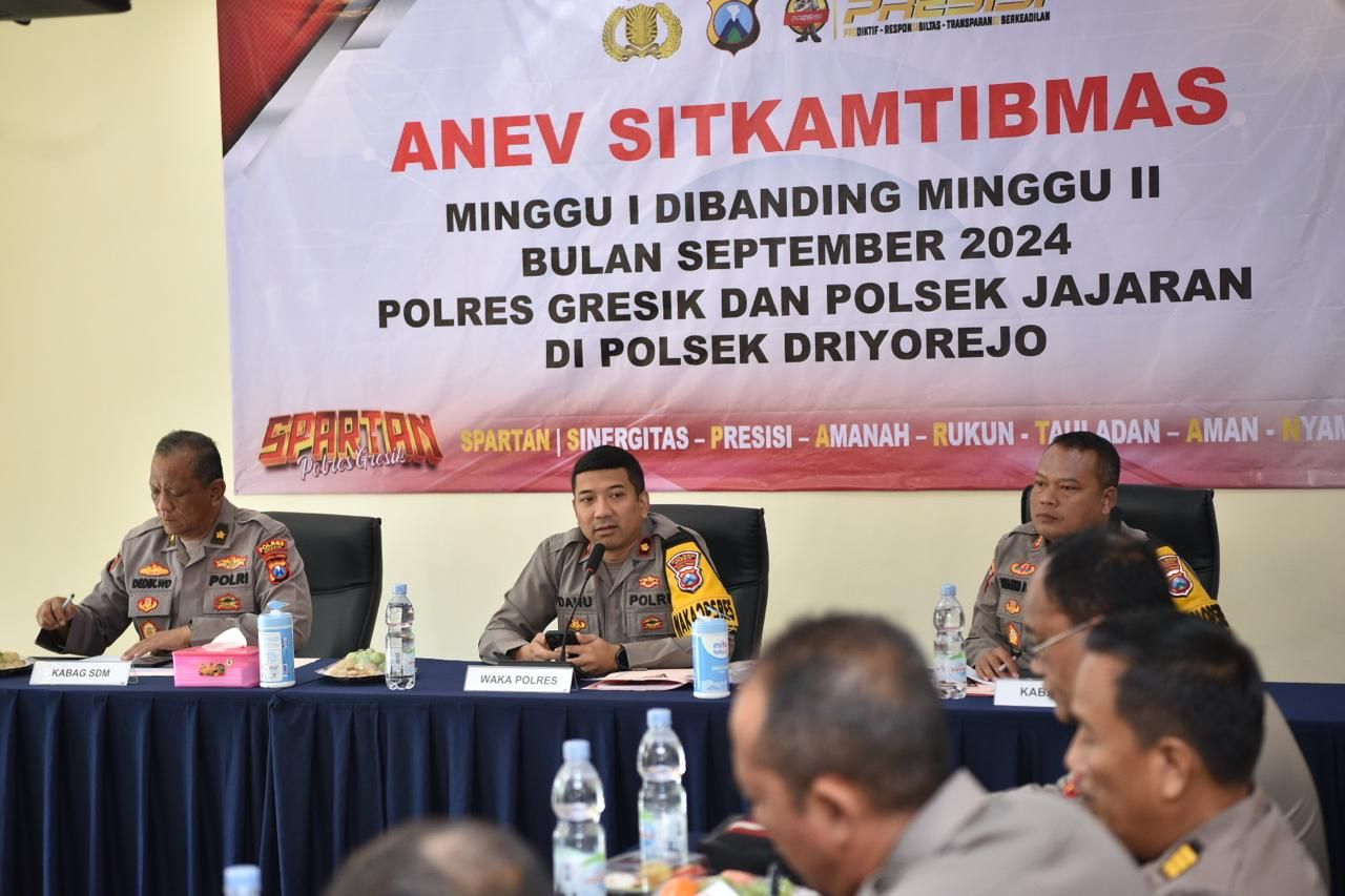Polres Gresik gelar Anev Sitkamtibmas jelang Pilkada Serentak