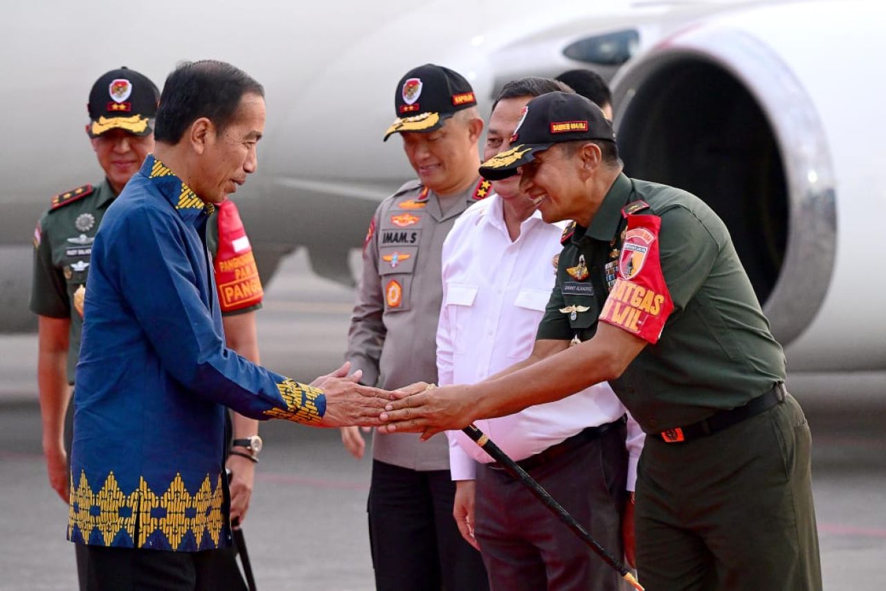 Satgas Pamwil Korem 084/BJ Amankan Kunjungan Presiden RI, Operasi Pengamanan VVIP Berjalan Lancar