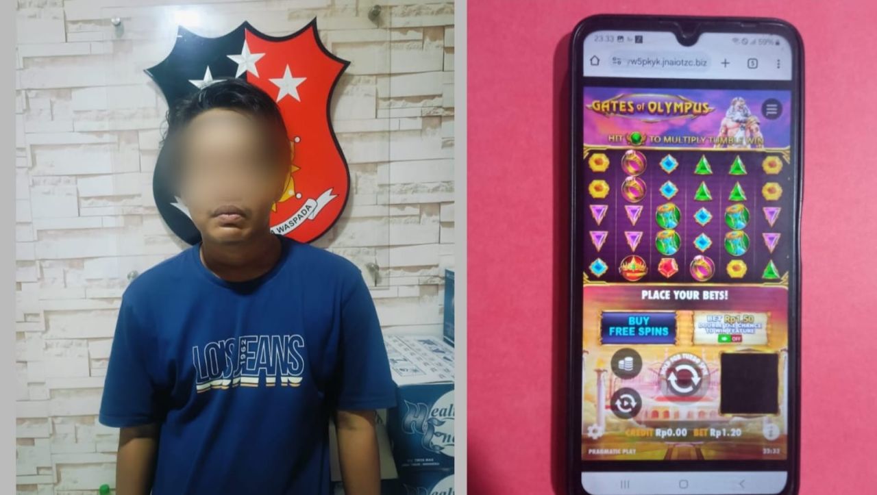 Polisi amankan pelaku judi Online beserta barang buktinya
