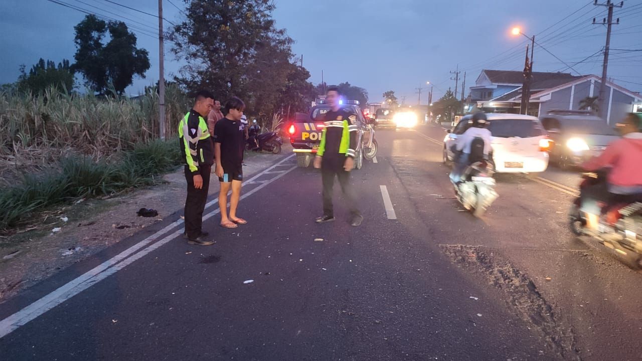 Polisi amankan sopir bus Bagong dan evakuasi korban lakalantas