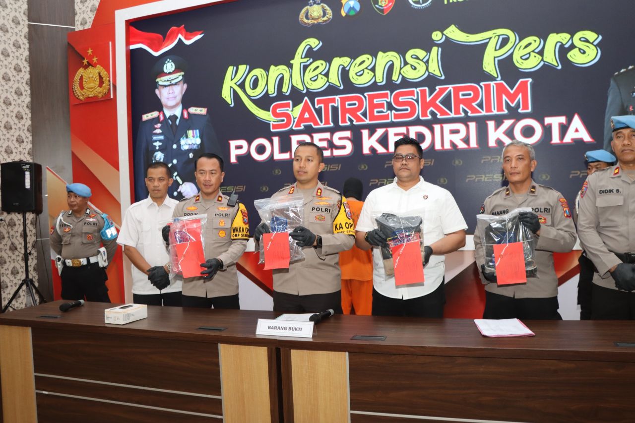 Satreskrim Polres Kediri Kota Tangkap Tersangka Penganiayaan Hingga Meninggal