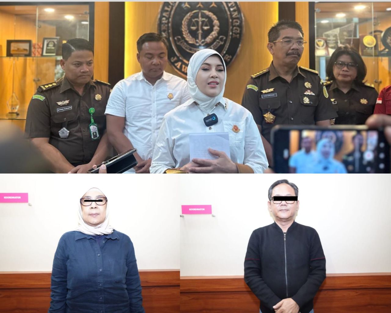 Kajati Jatim Mia Amiati berikan keterangan