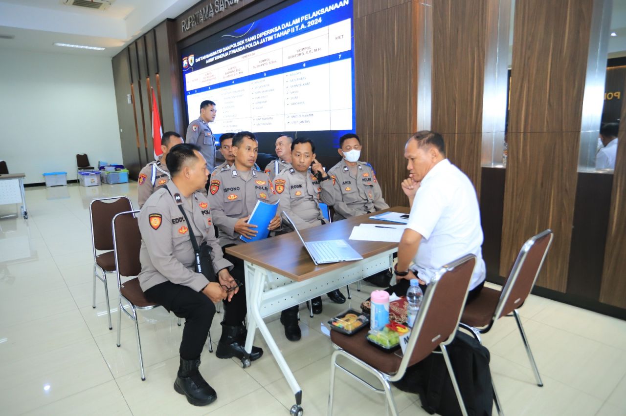 Wujudkan Polri Presisi, Polres Gresik Gelar Audit Kinerja Tahun 2024