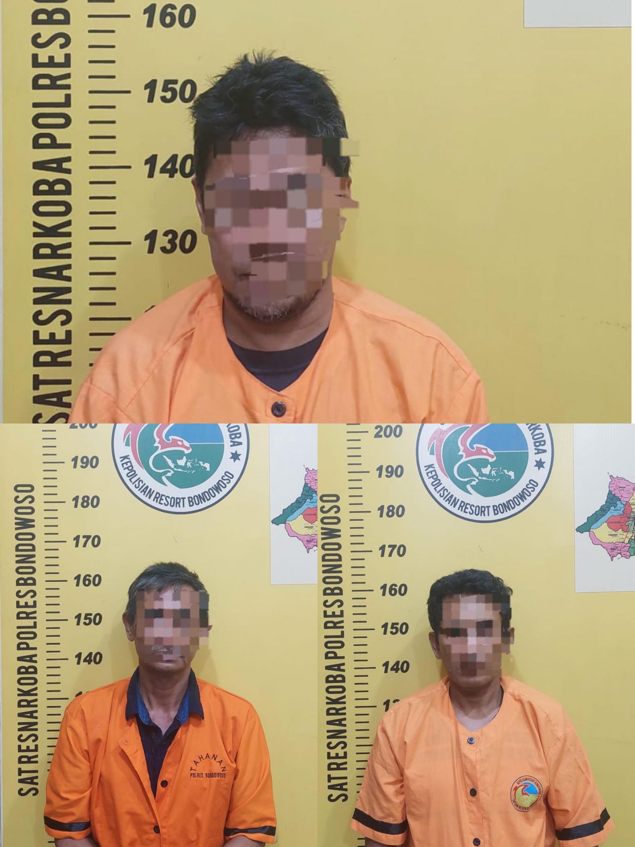 Polres Bondowoso Ringkus Tiga Pria, Dukung Program Presiden RI