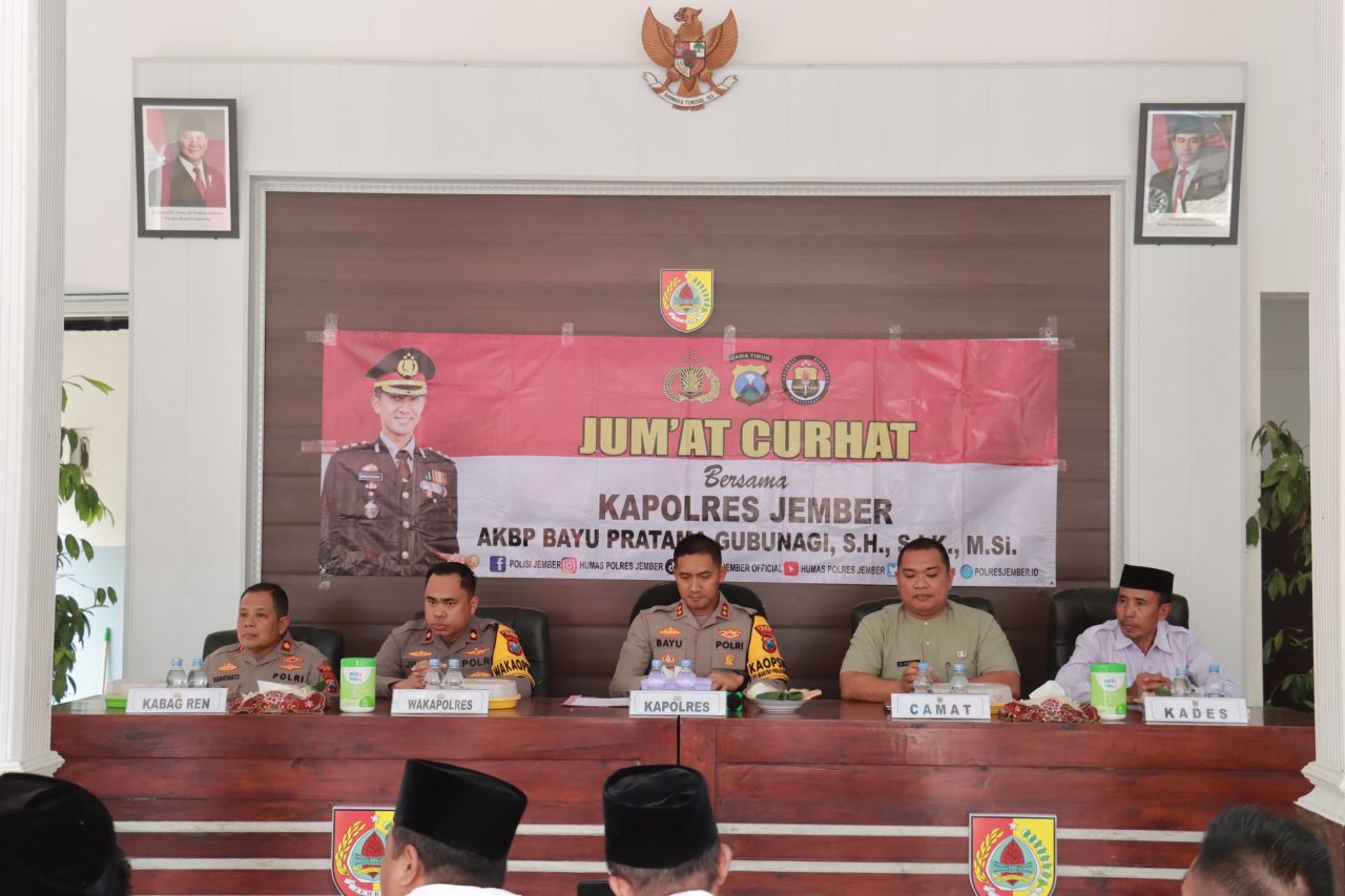 Polres Jember gelar Jum'at Curhat