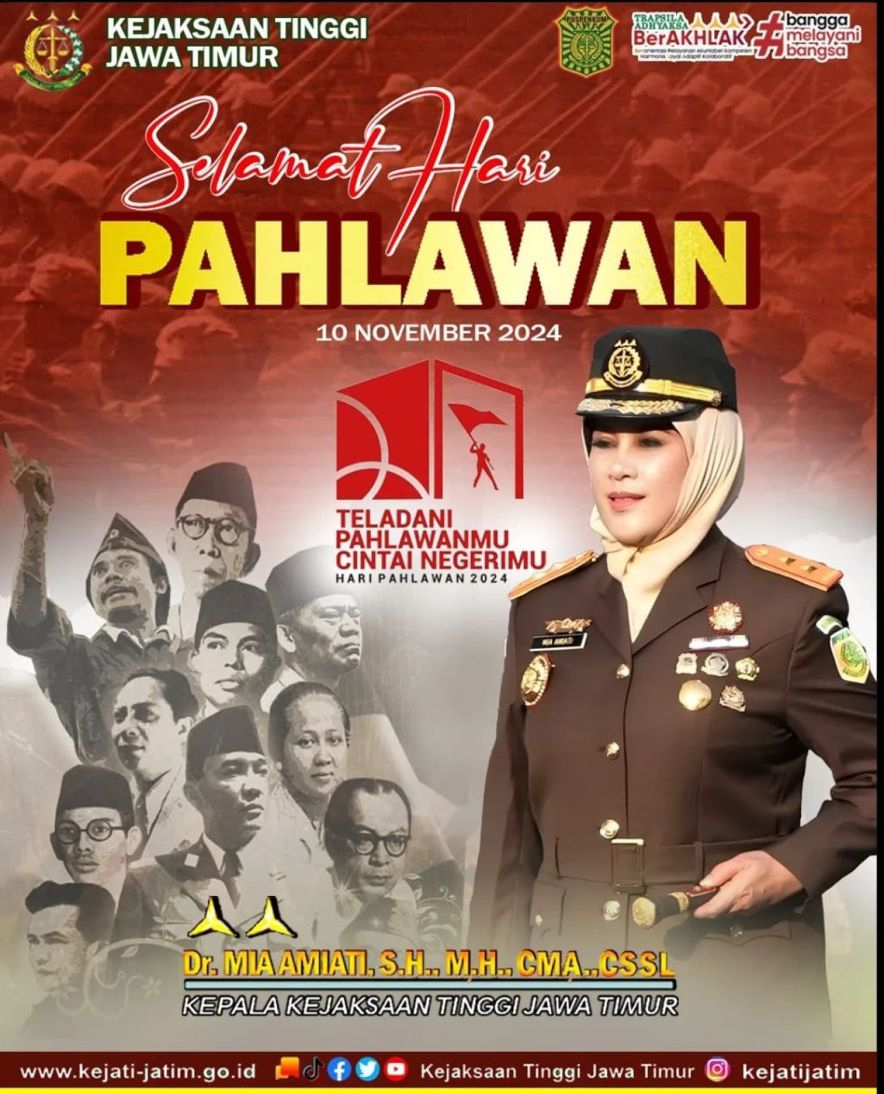 Kajati Jatim: Hari Pahlawan Momentum Realisasikan Asta Cita Presiden RI