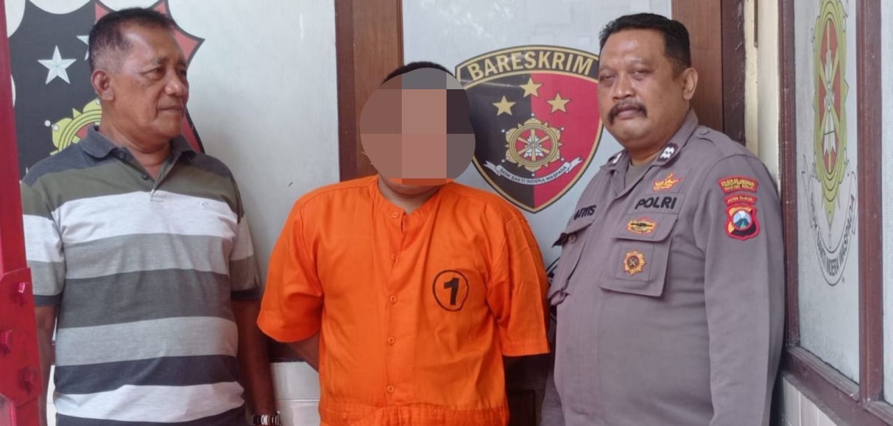 Polsek Semampir Ringkus Residivis Pencurian Lempengan Besi dalam Truk