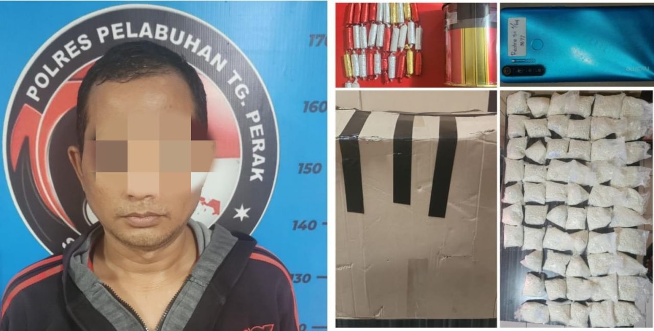 Polisi tangkap kurir Narkoba beserta barang buktinya