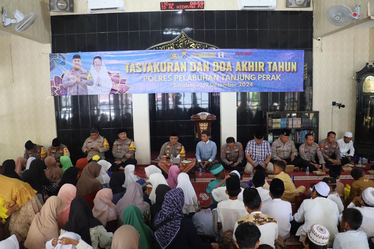 Polres Tanjung Perak Gelar Tasyakuran dan Doa Bersama Jelang Nataru 2024