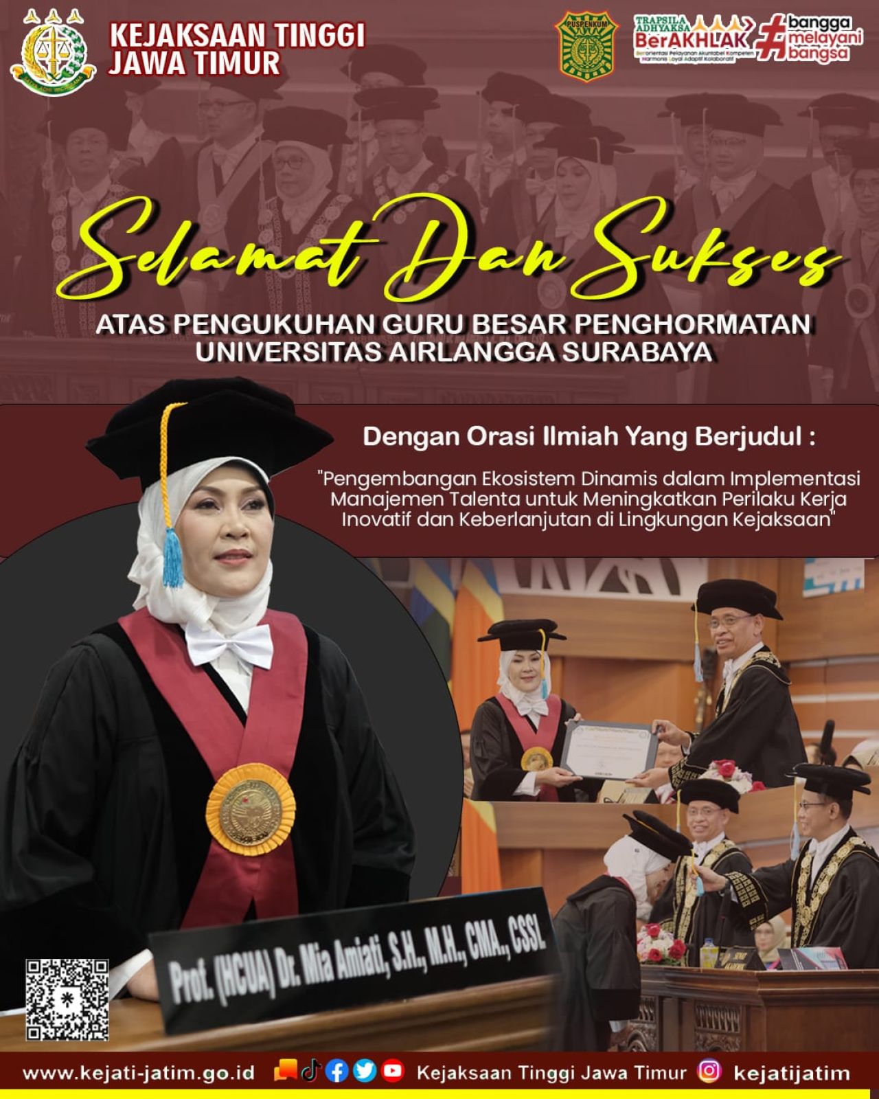 Kajati Jatim Mia Amati