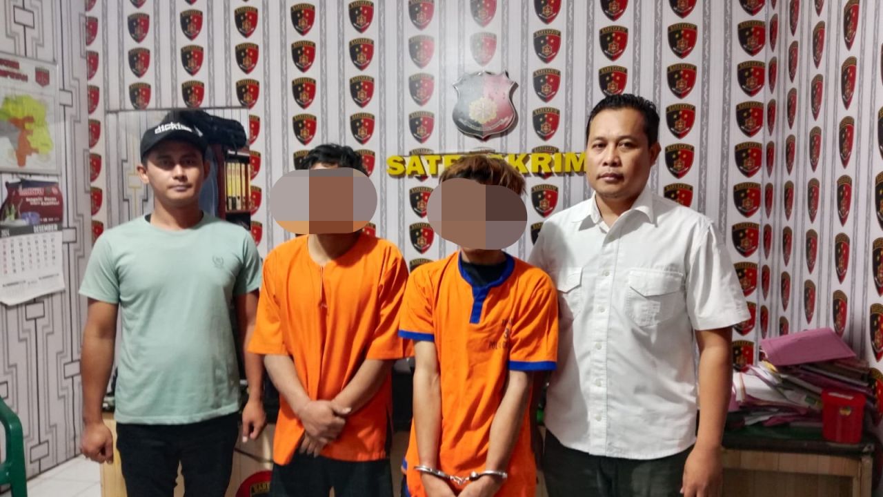 Polsek Duduksampeyan Tangkap Dua Tersangka Curanmor