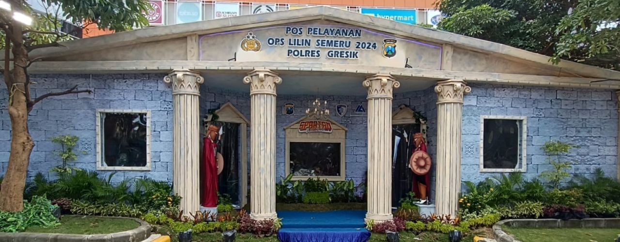 Polres Gresik hadirkan pos pelayanan Operasi Lilin Semeru konsep Spartan