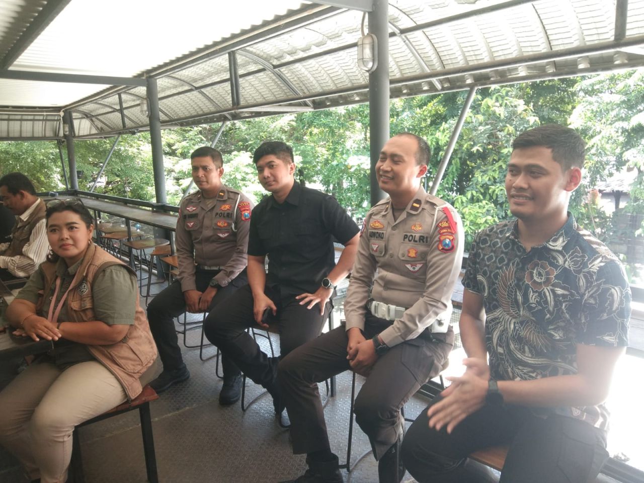 KRI Satlantas Polres Gresik Gelar Pisah Sambut dan Ngopi Bareng Media