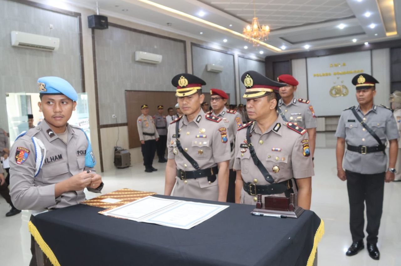 Polres Bondowoso Sertijab Kasat Reskrim dan Wakapolres