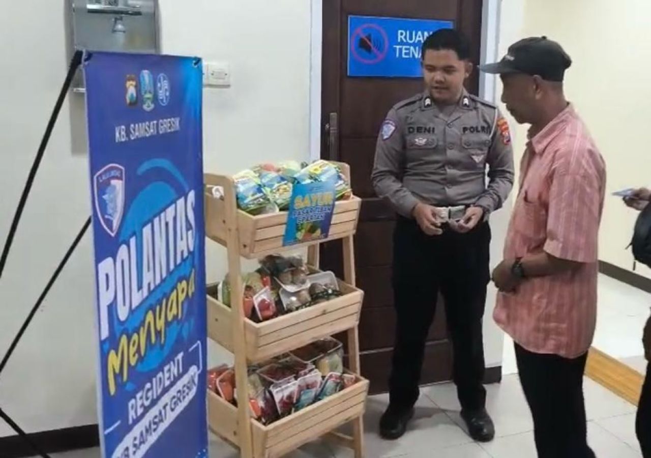 Polantas Menyapa, KB Samsat Gresik Wujudkan Pelayanan Prima kepada Masyarakat