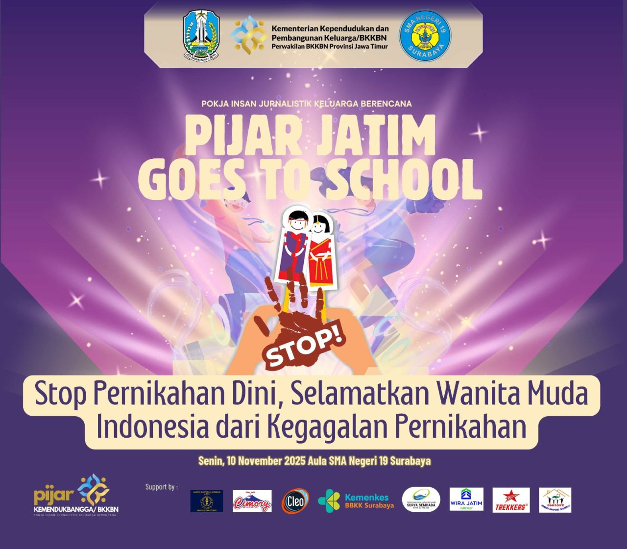 Ketua PIJAR: Edukasi Stop Pernikahan Dini Penting untuk Cegah JUS (Janda Usia Sekolah)