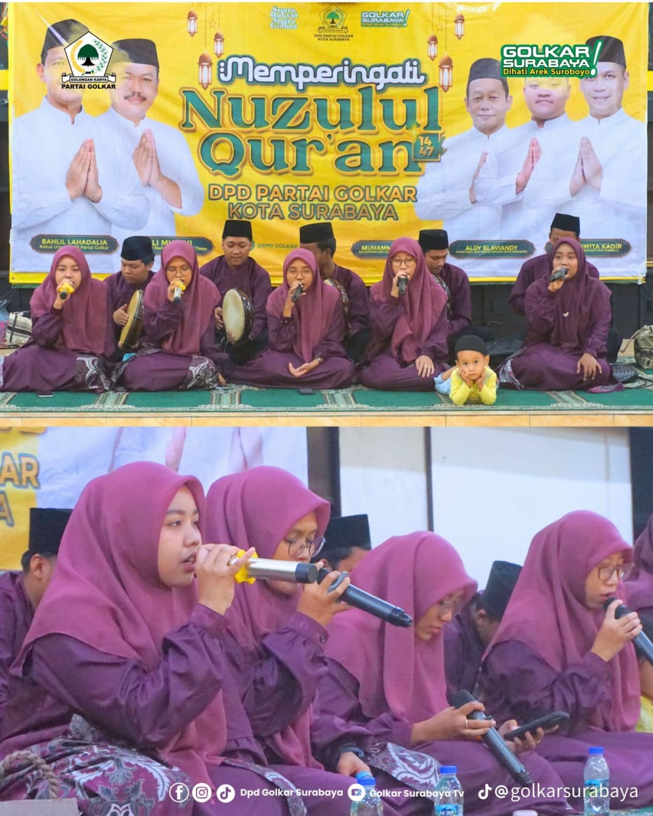 Momentum Nuzulul Qur’an,DPD Partai Golkar Surabaya Tegaskan Al-Qur’an dalam Pengabdian kepada Rakyat