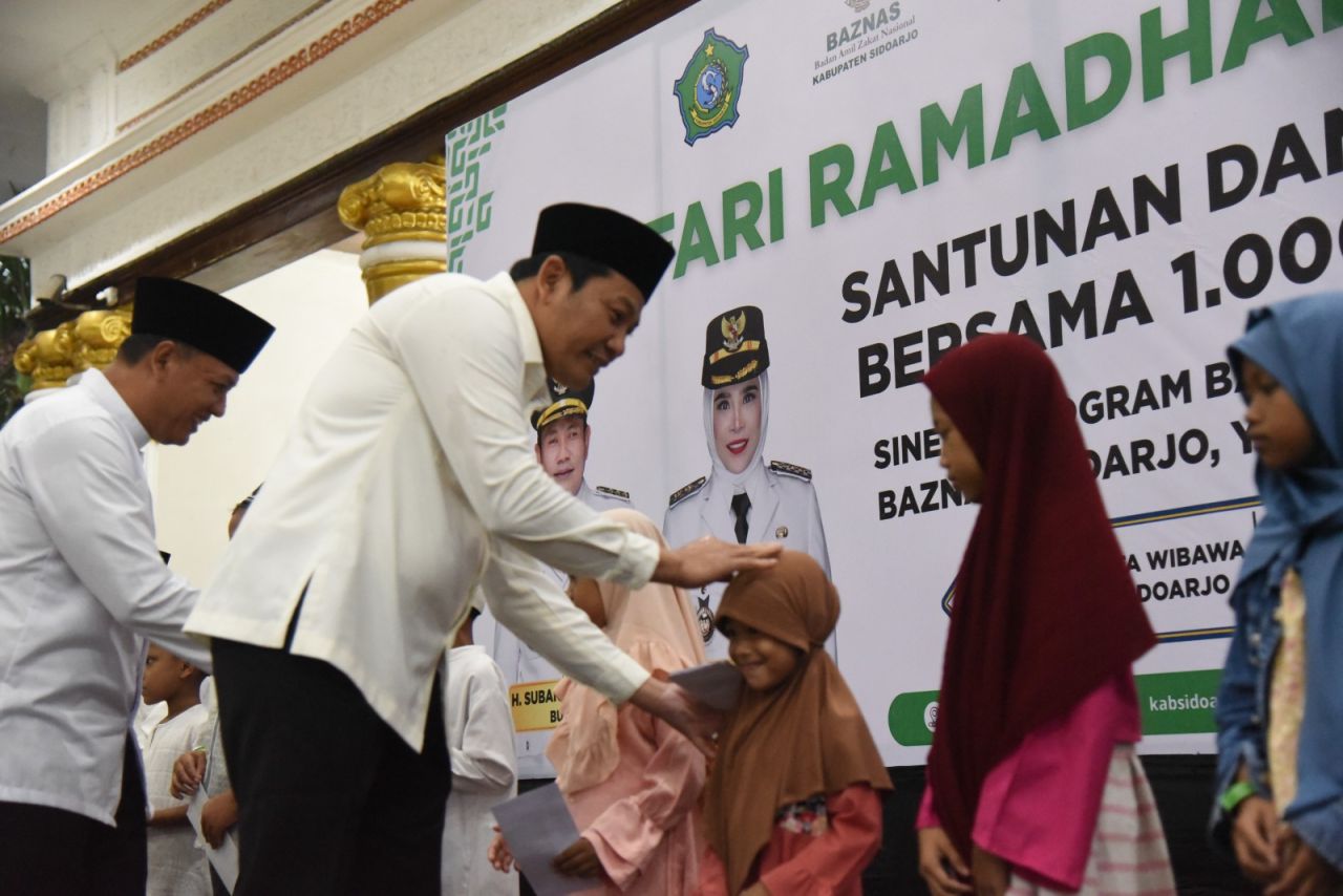 Peduli Anak Yatim, Pemkab Sidoarjo Gandeng Baznas dan Yayasan Siantar Top Peduli