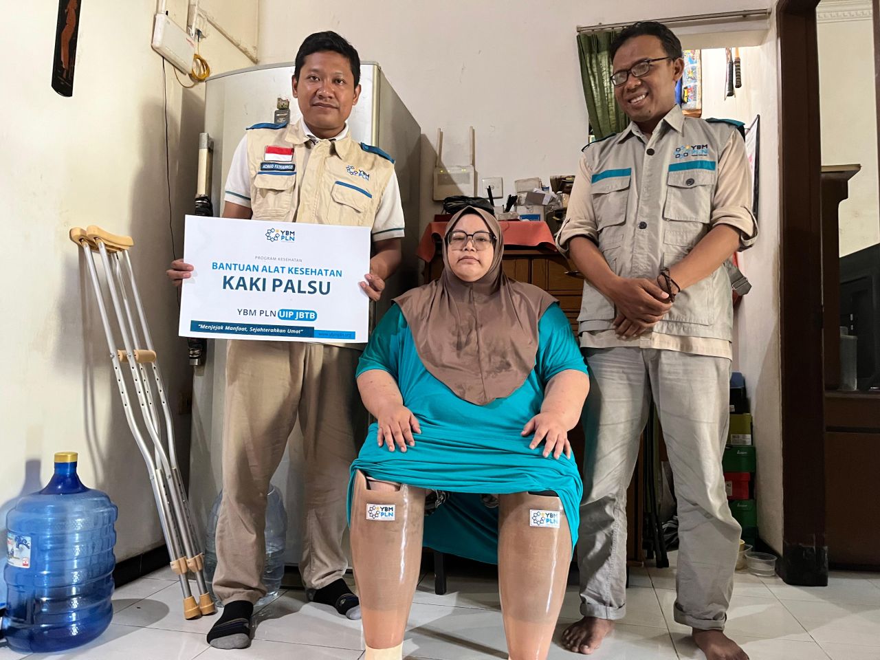 Tak Ingin Berhenti Melangkah, Rara dan Sudamaji Terima Bantuan Kaki Palsu 