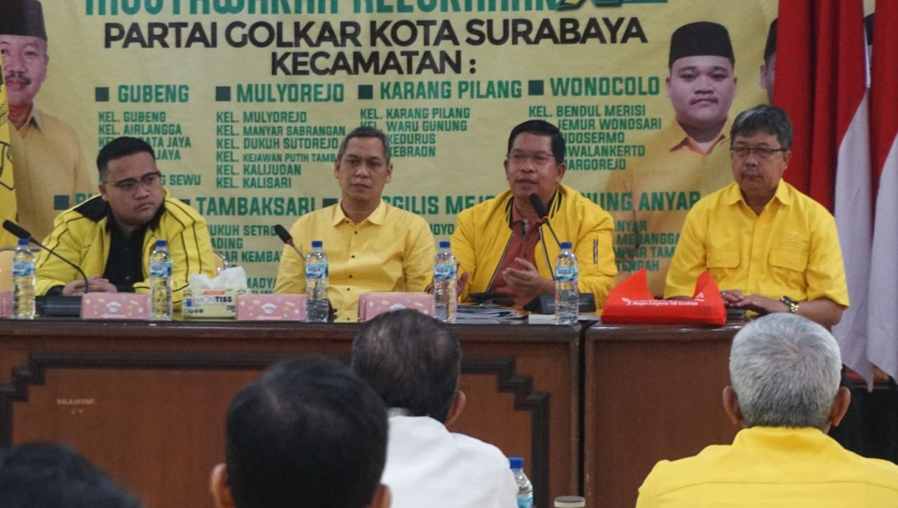 Golkar Surabaya Gelar Rapat Pleno, Bahas Sejumlah Agenda Penting Partai