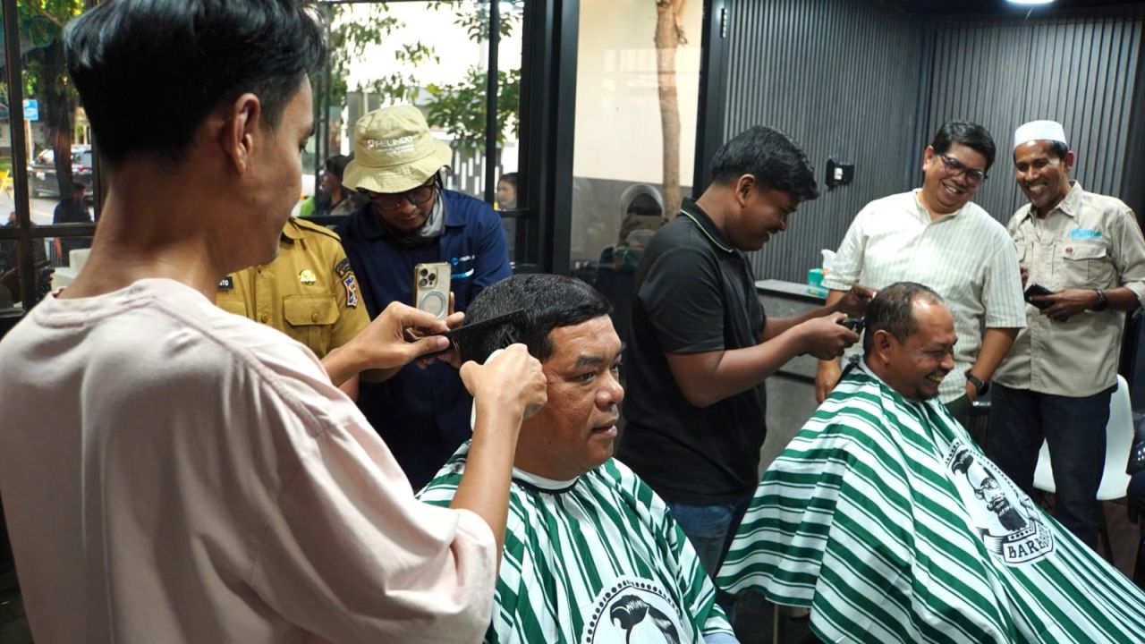 Inovasi TJSL,PT.Terminal Teluk Lamong Luncurkan Program "Lamong Cukur"
