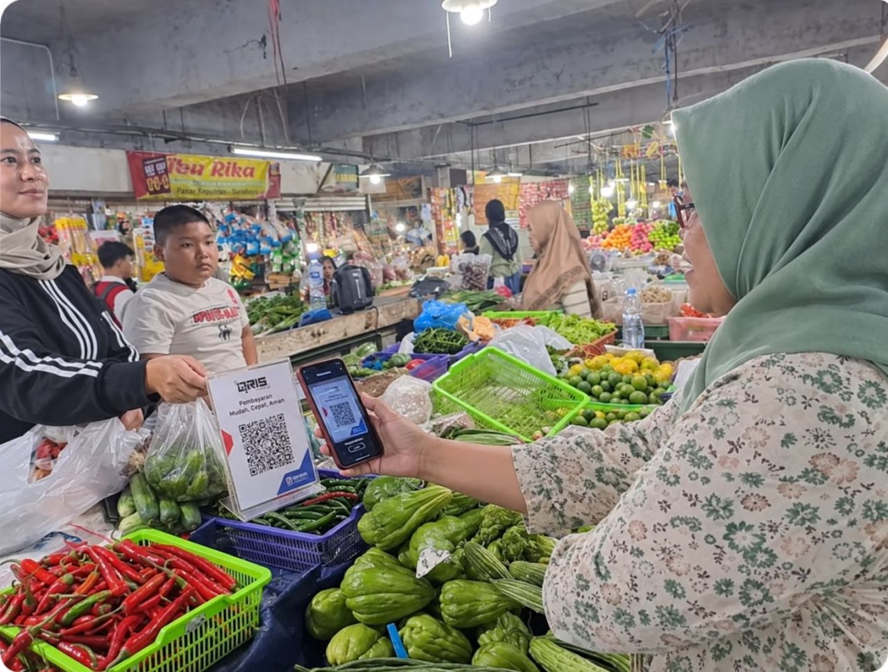 Pasar Keputran Menuju Era Digital, BRI Hadirkan WiFi Penunjang QRIS
