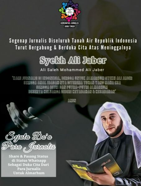 KJJT berduka atas wafatnya syekh Ali jaber